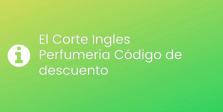 El Corte Ingles Perfumeria Header