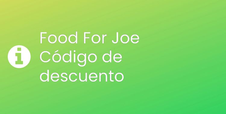 Food For Joe Header