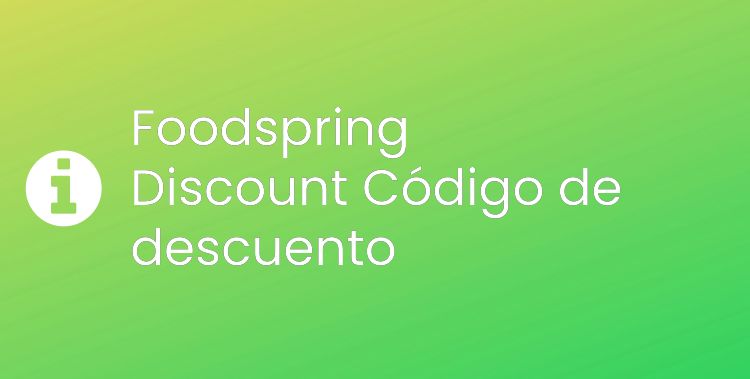 Foodspring Discount Header