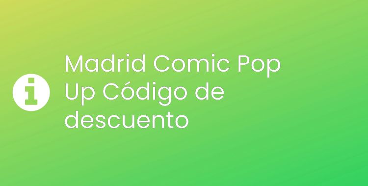 Madrid Comic Pop Up Header