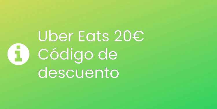 Uber Eats 20€ Header